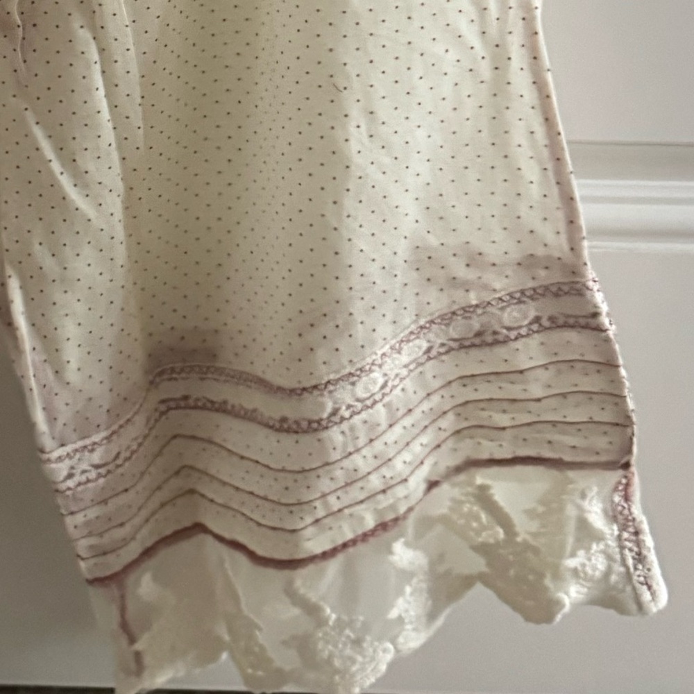 Free People Cream and Blush Polka Dot Lounge Harem Pants - Picture 12 of 13